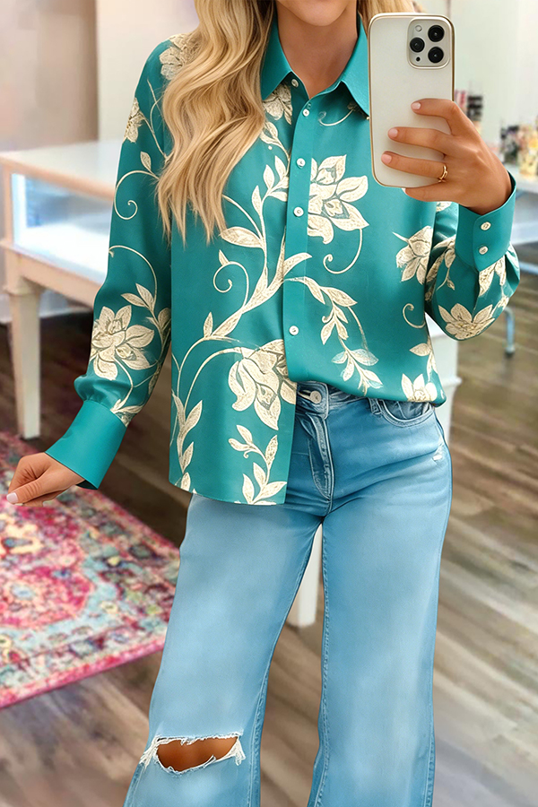 Classic Floral Long Sleeve Shirt