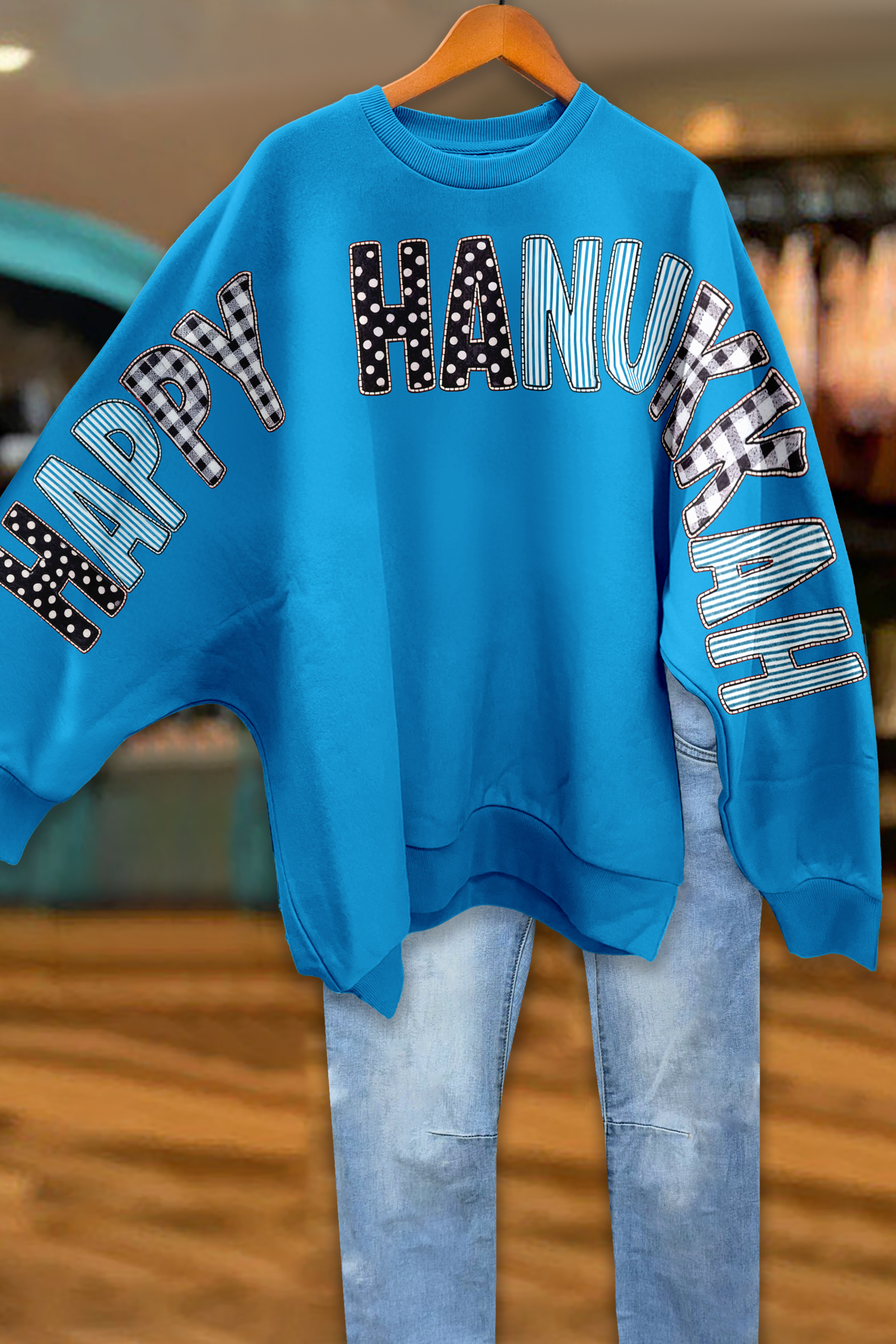 Happy Hanukkah Oversized Sweatshirt