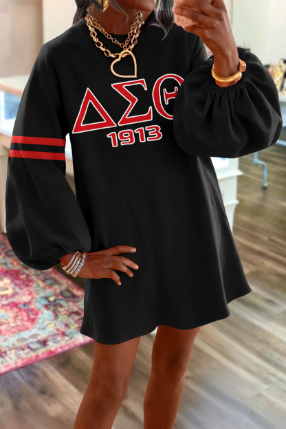 Delta Sigma Theta Sorority Sweatshirt Dress
