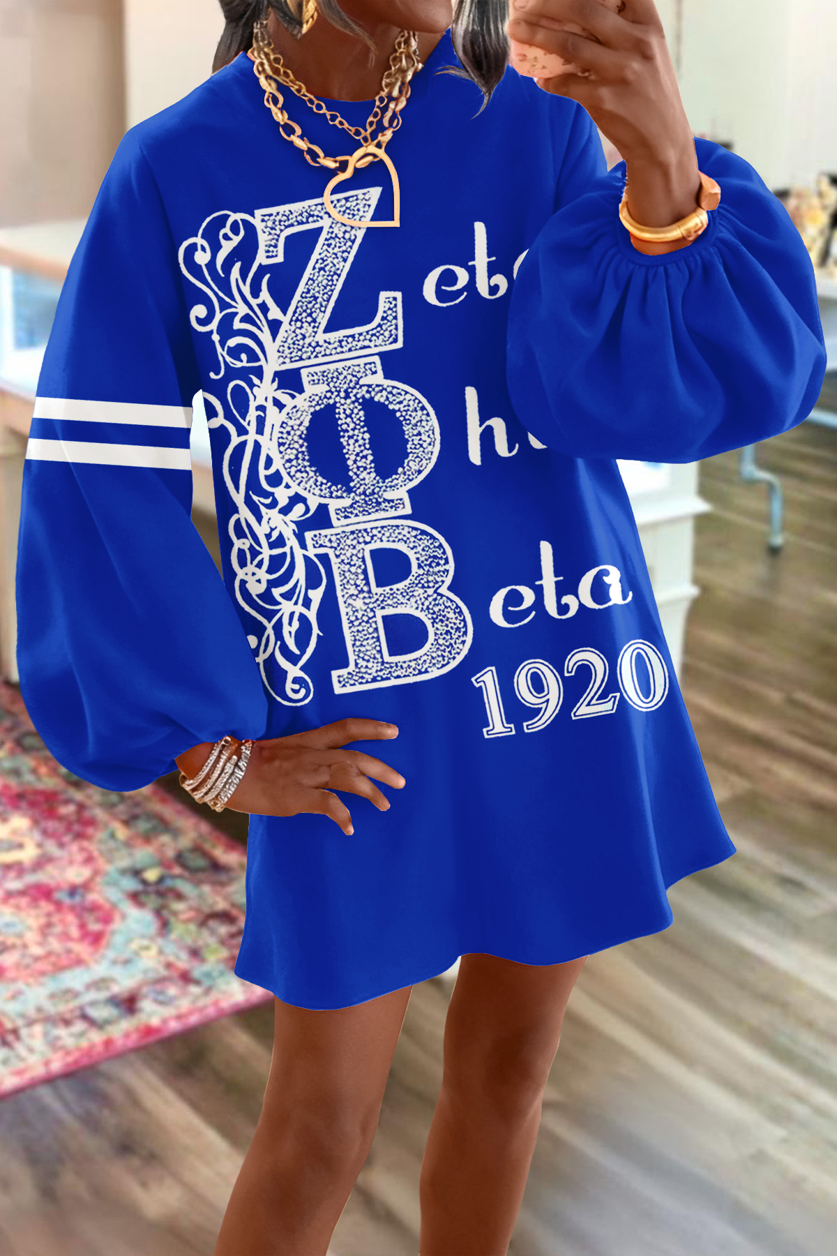 Zeta Phi Beta Sorority Sweatshirt Dress