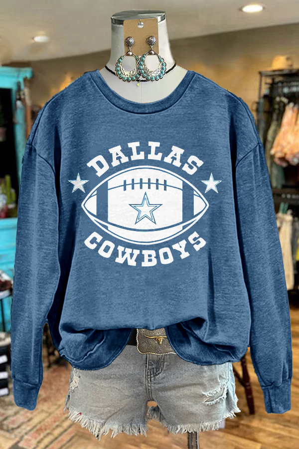 Gameday Dallas Cowboys Print Sweatshirt