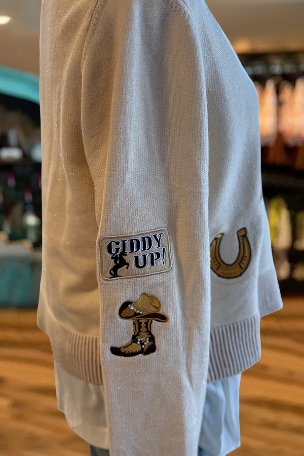 Western Yeehaw Horse Sweater