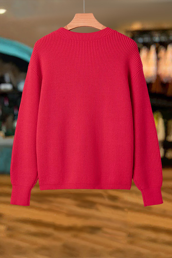 Holiday Sparkle Bow Sweater