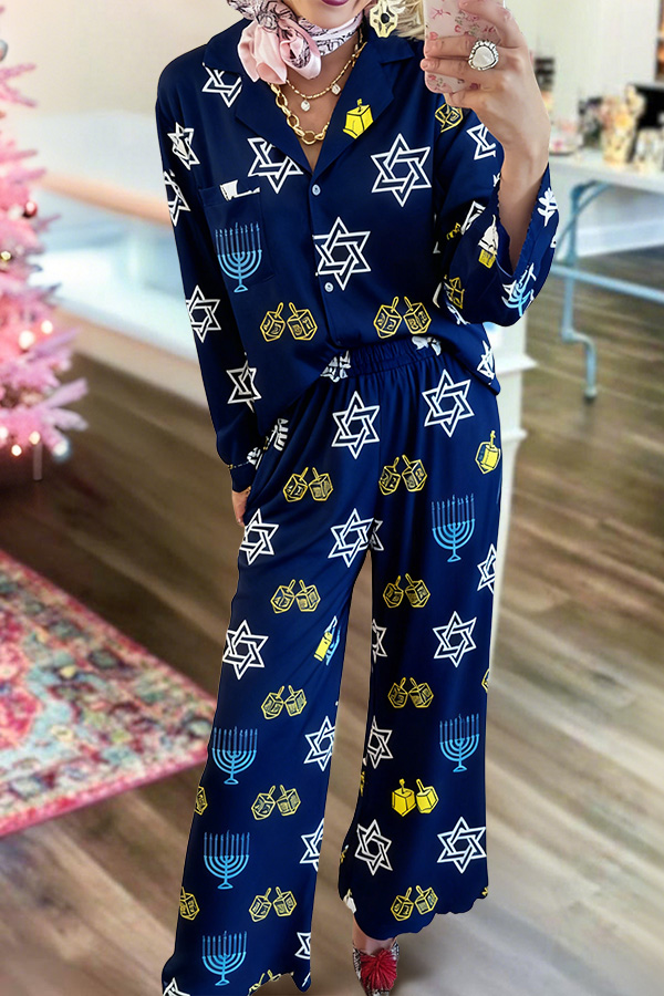 Hanukkah Candlestick Pajama Set
