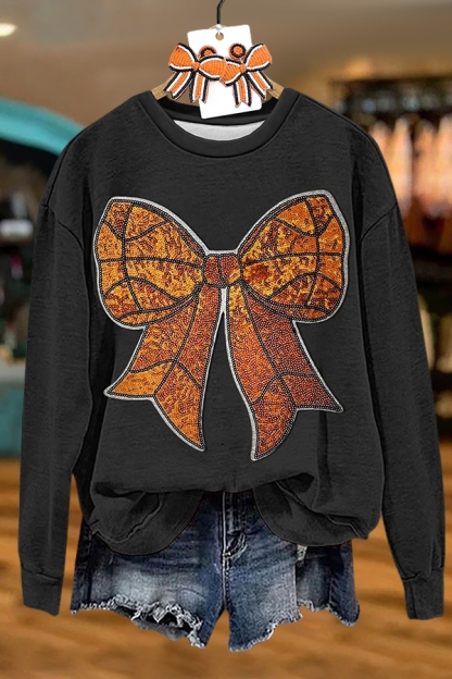 Bow Basketball Sweatshirt