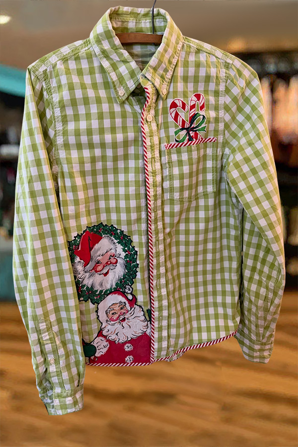 Santa Claus Plaid Shirt