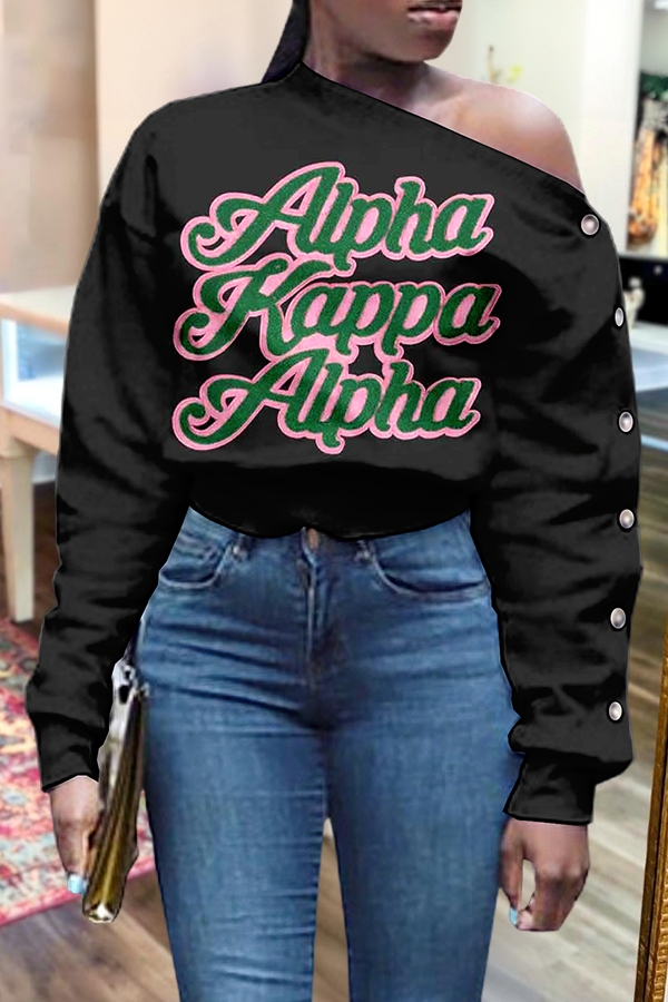 Alpha Kappa Alpha Button Sweatshirt
