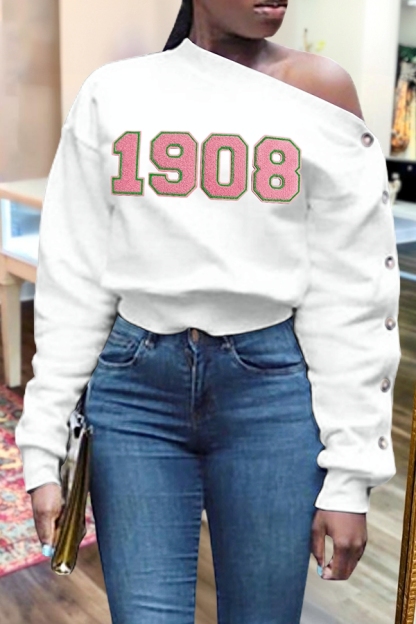 Alpha Kappa Alpha 1908 Button Sweatshirt