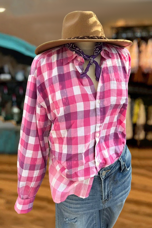 Plaid Santa Claus Shirt