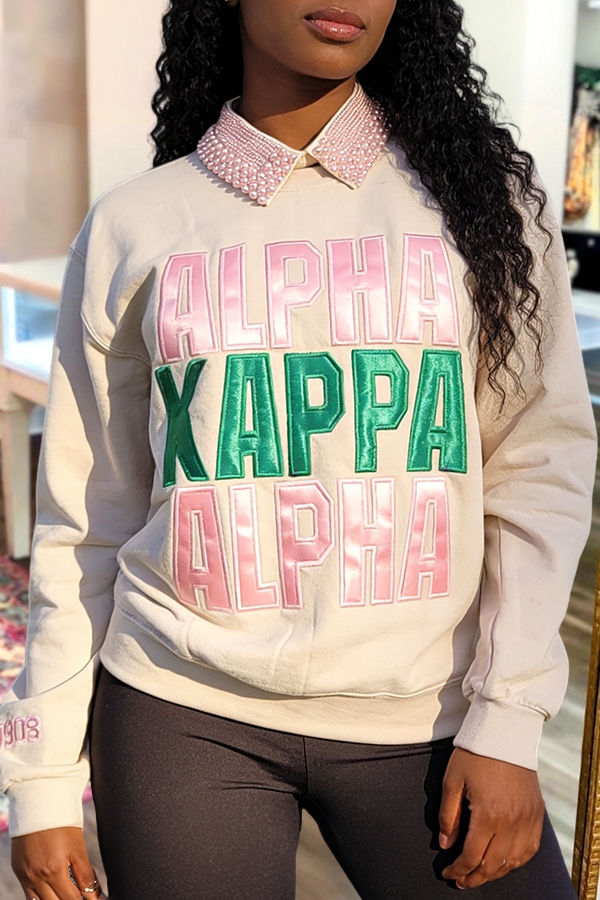 Shiny Alpha Kappa Alpha Sorority Sweatshirt