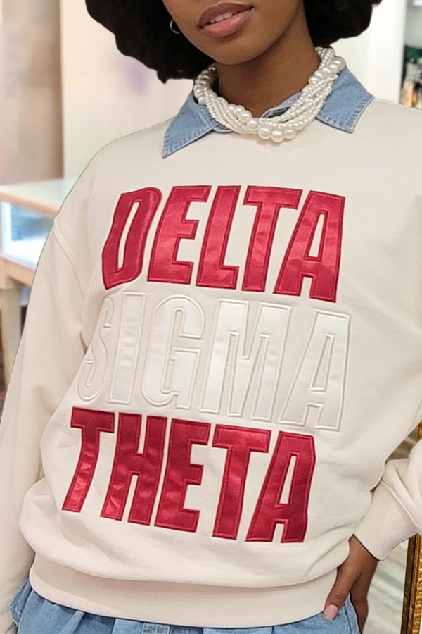 Shiny Delta Sigma Theta Sorority Sweatshirt
