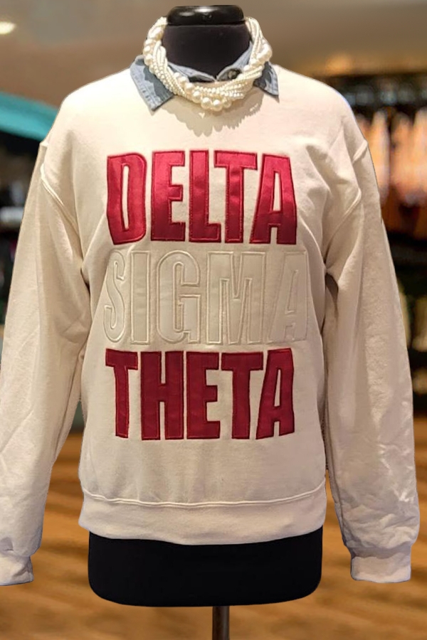 Shiny Delta Sigma Theta Sorority Sweatshirt