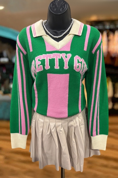 Alpha Kappa Alpha Sorority Polo Sweater
