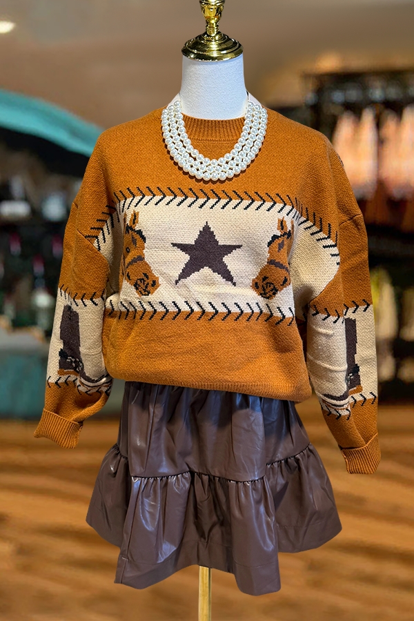 Rowdy Horse Star Sweater