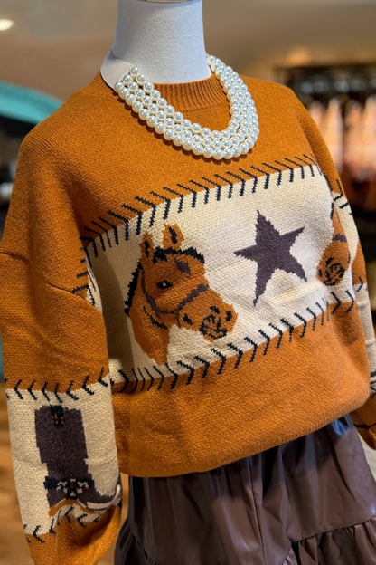 Rowdy Horse Star Sweater