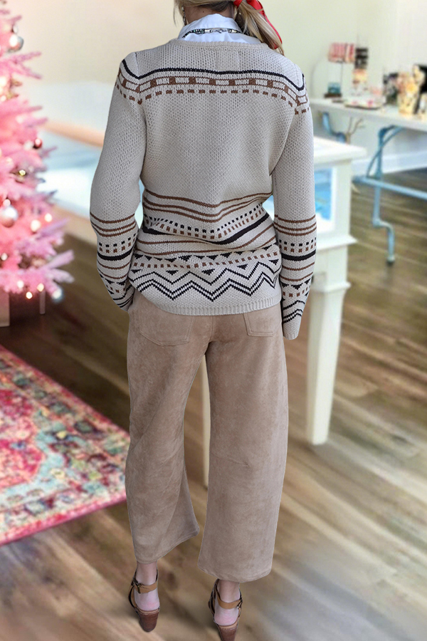 Western Striped Roadrunner Sweater