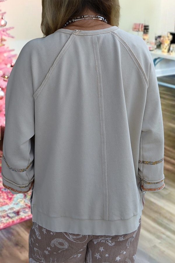 Western Floral Horseshoe Sweatshirt