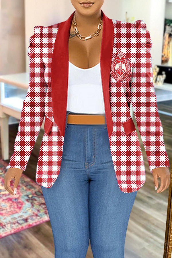 Delta Sigma Theta Sorority Plaid Blazer