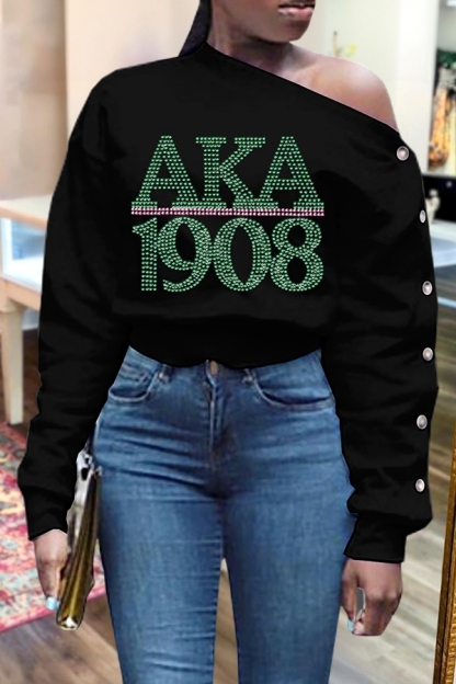 Alpha Kappa Alpha Sorority 1908 Button-Up Sweatshirt