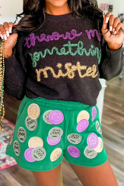 Mardi Gras Throw Me Something Mister Sweater