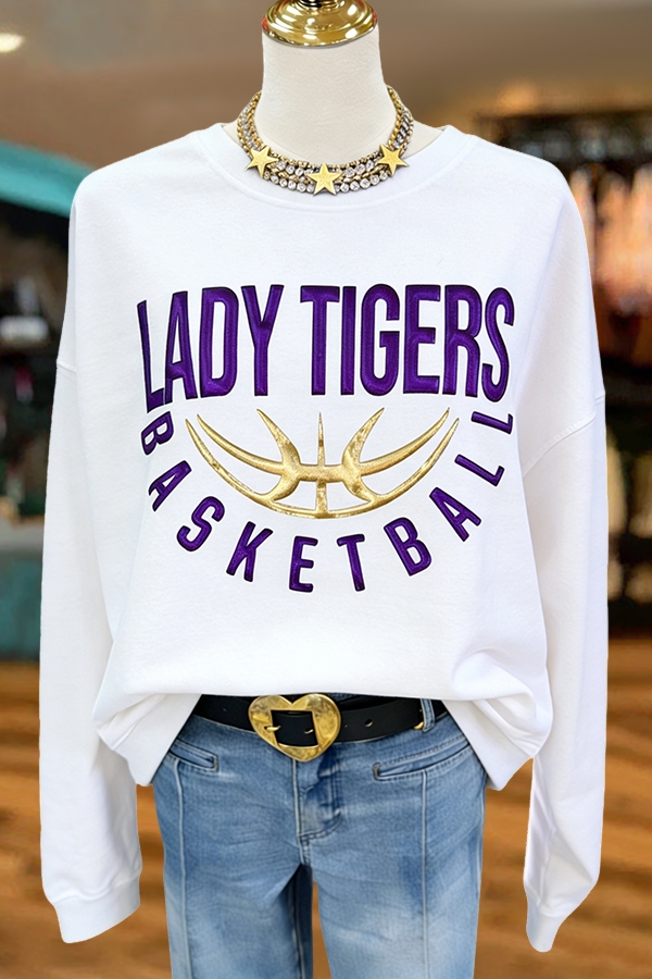 Game Day Purple Tigers Basketball Jersey