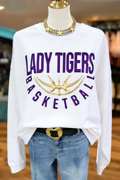 Game Day Purple Tigers Basketball Jersey