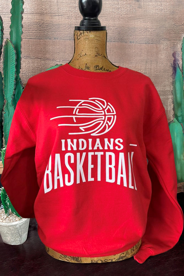 Basketball Red Game Day Sweatshirt