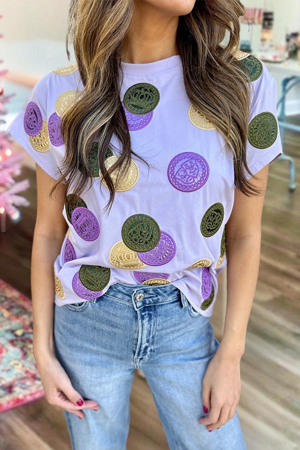 Mardi Gras Gold Coin T-Shirt