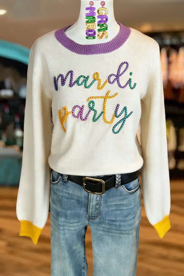 Soft Mardi Party Sweater