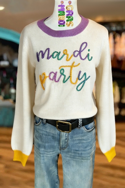 Soft Mardi Party Sweater