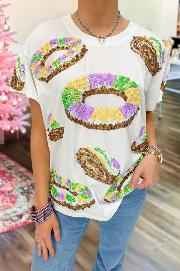 Mardi Gras King Cake T-Shirt