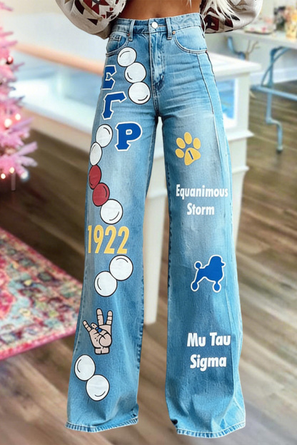 Sigma Gamma Rho Sorority 1922 Wide-Leg Pants