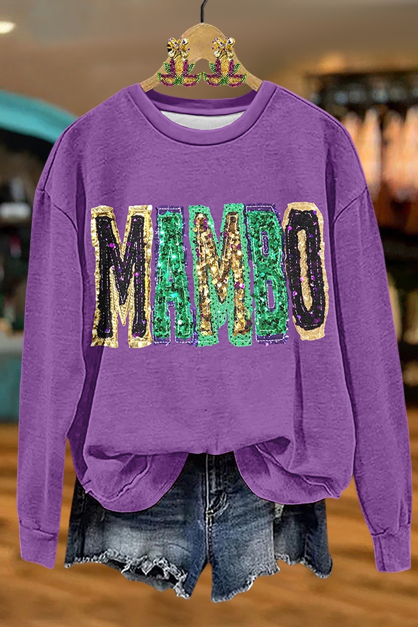 Mardi Gras Sparkling Mambo Sweatshirt