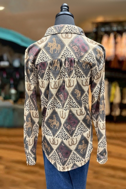 Vintage Cowgirl Horseshoe Shirt