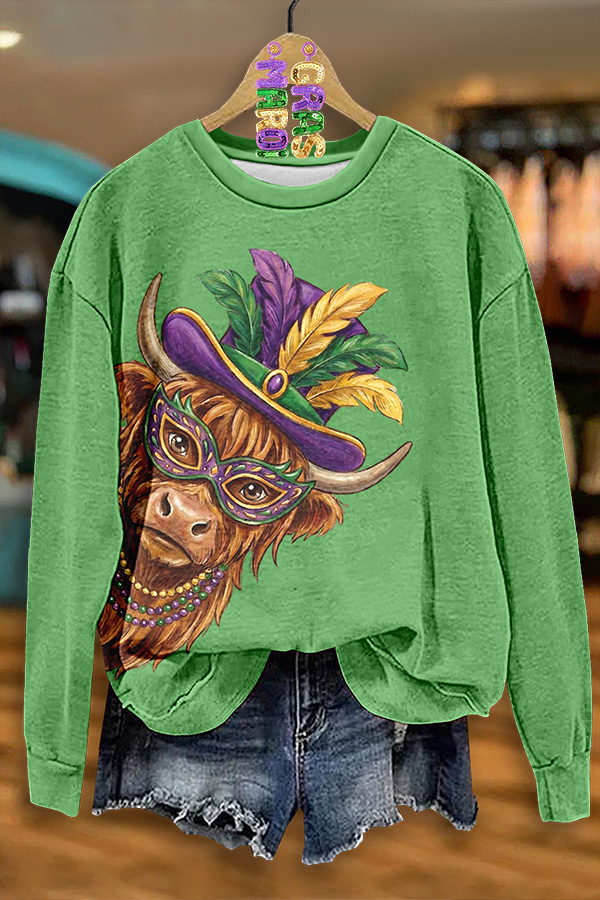 Mardi Gras Calf Sweatshirt