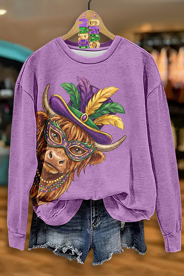 Mardi Gras Calf Sweatshirt