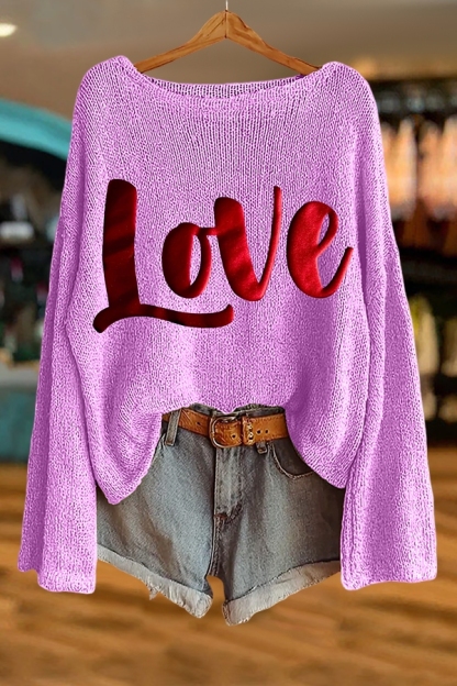 Valentine's Day Sparkling Love Sweater