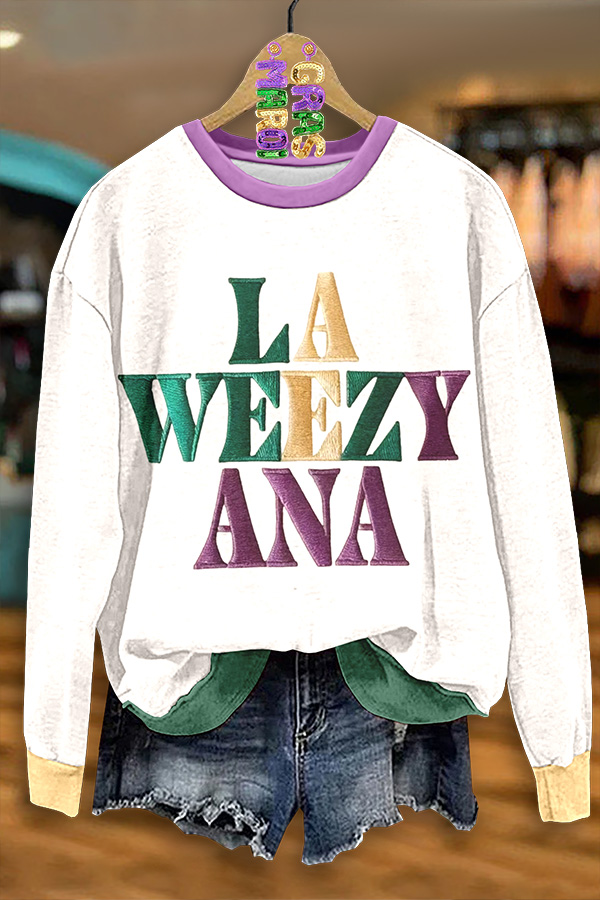 Mardi Gras La Weezy Ana Sweatshirt