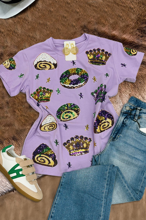 Mardi Gras King Cake T Shirt