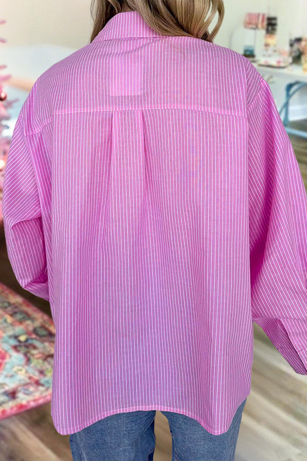 Valentine's Day Striped Swan Shirt