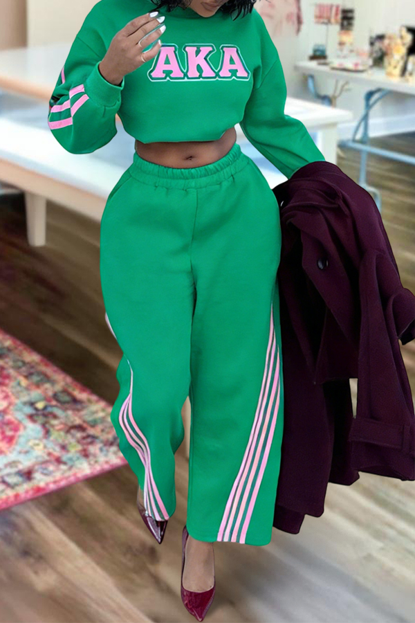 Alpha Kappa Alpha Sorority Striped Sweatshirt