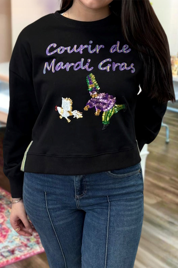 Courir De Mardi Gras Sweatshirt