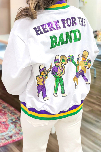 mardi gras Here For The Band Jacket