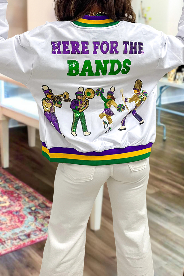 mardi gras Here For The Band Jacket