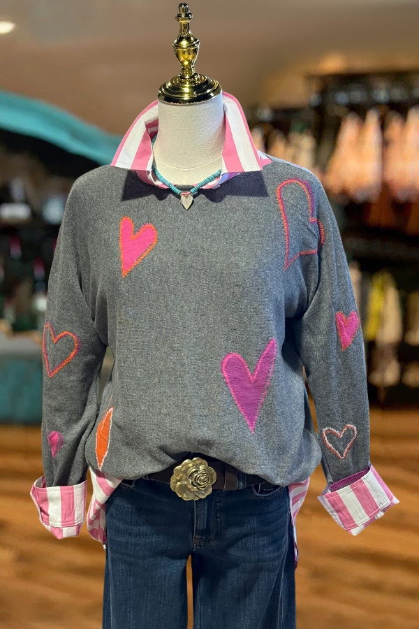 Valentine's Day Exquisite Heart Sweater