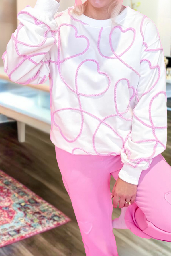 Valentine's Day Heart Line Sweatshirt