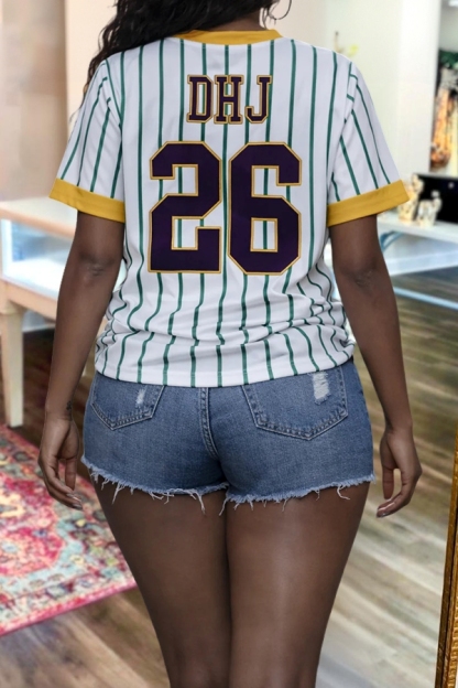 Mardi Gras Baseball T-Shirt