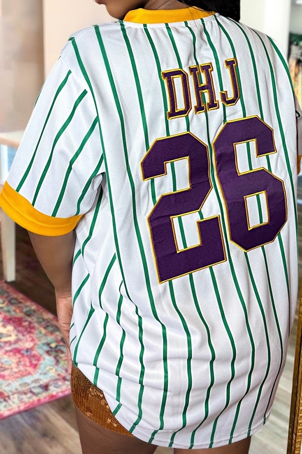 Mardi Gras Baseball T-Shirt