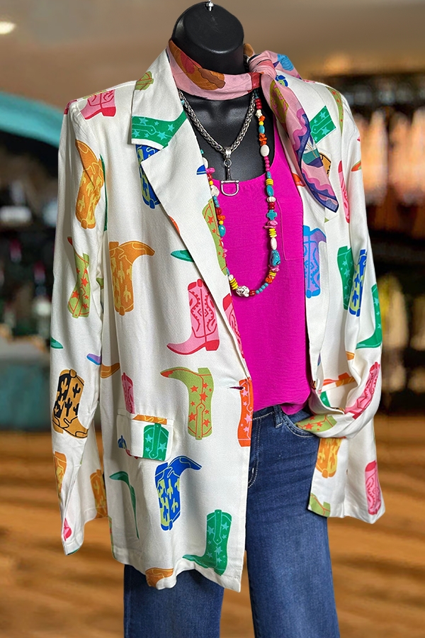 Western Cowgirl Boots Blazer