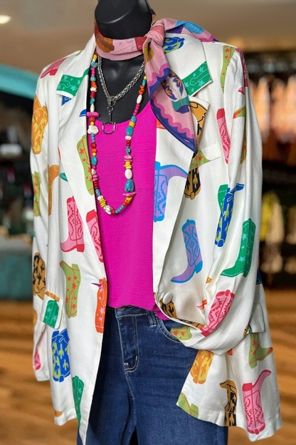 Western Cowgirl Boots Blazer